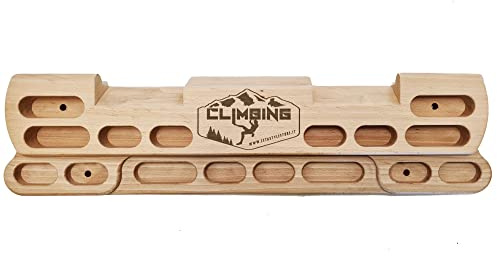 ZStyle Hangboard Balken für Klimmzüge Klettern Holzgriffe Wandstange Climbing Boulder Training Indoor Training Board (Large)