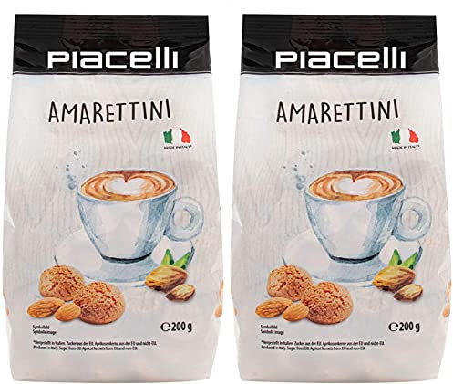 Piacelli Amaretti Biscuits - Pack of 2 (2x200g)