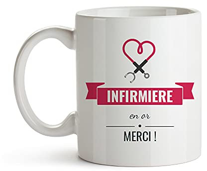 CADEAUX.COM - Mug En Céramique - Une Infirmière en Or - Résiste Au Micro-ondes Et Lave Vaisselle - Idée Cadeau