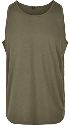 Build Your Brand Herren Tanktop Basic Tank, Farbe Olive, Größe L