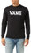 Vans Men's Classic LS T-Shirt, Black-White, L