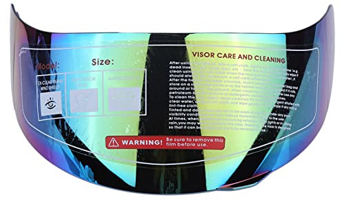 Jadeshay Motorradhelm Visier, Motorradhelm Visier Objektiv Windschutzscheibe Ersatz, Helmvisier Lens Schild Visor für 316 902 AGV K5 K3SV(Farbig)