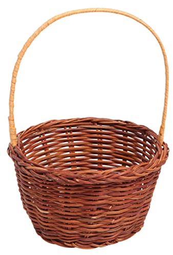 MERRYHAPY 1stück Mini Dekorationskorb Handgefertigt Bastelkorb Für Aktivitäten Rund Höhe Kreative Schreibtisch-Dekoration Für Schule Und Zuhause Helle Brauntöne