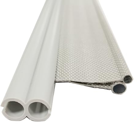 ALNIYATX Riel Aoppelkeder Kit de toldo para Autocaravana Kador Doble de 6 mm y 4 mm con 6 Figuras de 8 Canales para toldo, Universal para Accesorios para autocaravanas