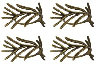 House Doctor [W0724] [W0724] Serviettenringe, HDMistle, Antikes Messing, w: 7.6 cm, h: 3.8 cm, Dia: 4 cm