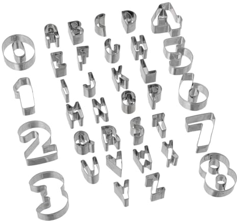 5five - pack de 30 cortapastas de letras y números
