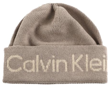 Calvin Klein Logo Reverso Tonal Beanie Doeskin