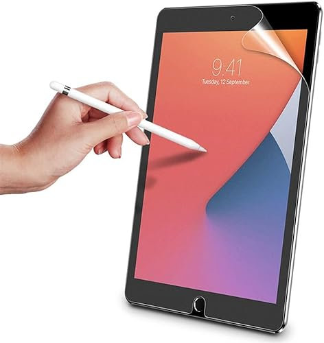 LXEEOLX [2 Pack Like Paper Screen Protector for iPad 10.2 (2021) / iPad 9th Gen, Matte PET Film, Drawing and Writing Like on Paper, Surport ipad Pen [Anti-Glare][Thin and Responsive]