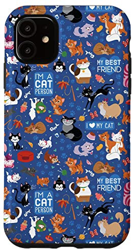 iPhone 11 Disney Cats I Love My Cat Blue Case