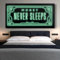 CHAOJIART „Money Never Sleeps“ Leinwand-Kunstposter, Drucke, inspirierende Sätze, abstrakte Gemälde an der Wand, Bilder, Heimdekoration, Cuadros, 30 x 60 cm, rahmenlos