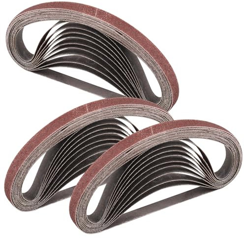STEBRUAM Sanding Belt 10 x 330 mm,30PCS 60 Grit