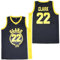 Herren 22 Clark Jersey Basketball Trikots Vintage Herren Klassisches Hemd, Schwarz , L
