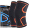 home harbor 2 Pezzi Ginocchiera Ortopedica,Supporto per Ginocchio da Uomo/Donna,Tutore Fascia Ginocchio,Ginocchiera Sportiva Supporto per Sport,Arancione,S