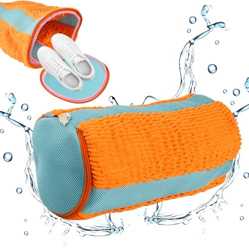 Volumeoon Bolsa para Lavar Zapatos en Lavadora - Reutilizable y Portátil con Cremallera, Protección para Zapatillas