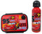 My sweety pop - Juego de comida - Caja de merienda + botella - Caja de almuerzo - Hidratación - Para niños - Guardería - Kindergarten - Escuela - Vacaciones - Comida - Idea de regalo (Cars -