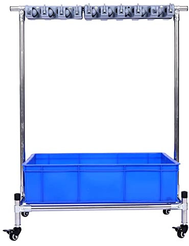 Besenmopphalter aus Edelstahl mit Ablaufgestell für Boden, Nasswischer, Werkzeugaufbewahrung, Nizer für Garagen, Hotels und mehr