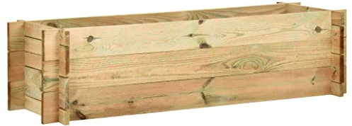 ShGaxin Jardinière en bois de pin imprégné 120 cm