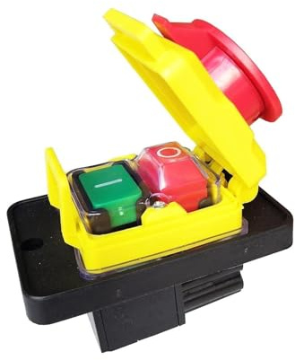 Industrieleistungssteuerschalter, CK5 CK-5 250V T85 10(8) A, 4-poliger elektromagnetischer Druckschalter, Aus, Start, Ein/Aus, Notausschalten