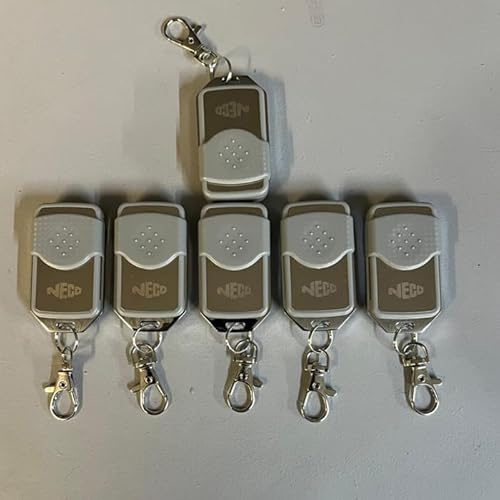 Neco 6x remote Control for Roller Shutters and Garage Doors 433MHz