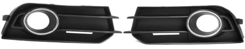 JNLIFT ABS Auto Nebelscheinwerfer für Audi A1 8X 2010-2014,Abdeckungsgrill Vordere Stoßstange Kühlergrill Abdeckung,Nebelscheinwerferlamellen Dekoration