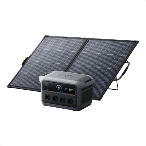 Anker SOLIX C2000 Gen 2 Tragbare Powerstation mit 200W Solarpanel, 2400W