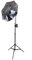 moderntex Studioset Dauerlicht Tageslichtlampe 65W mit Reflexschirm und Stativ