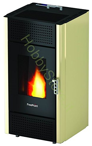 Freepoint-Cadel 98020-20 Leonora/Miriam Stufa a Pellet, 7 KW, Avorio