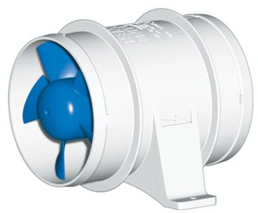 Rule In Line Marine Bilge Blower, Slip On Connections, Efficient and Quiet High Volume Air Flow