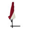 Deuba Housse de Protection pour Parasol Ø3m Rouge bâche de Protection en Polyester résistant avec Fermeture éclair