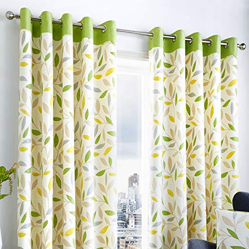 Fusion Beechwood Curtains, 117 x 183cm, Green