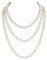 Yuccer Long Pearl Necklace - 1920s Fashion Faux Flapper Beads String, Costume Jewelry, 59/150cm
