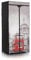 KHG Stoffschrank mit Doppeldecker B75 x H160 x T45cm Kleiderschrank mit Kleiderstange mobiler Camping-Kleiderschrank