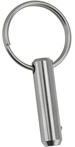 FASTON® Steckbolzen mit Kugelsicherung 5x28 mm Edelstahl A2 V2A (1 Stück) Klappbolzen Ringbolzen Klappsplint Sicherungsbolzen Klappstecker Steckbolzen mit Ring