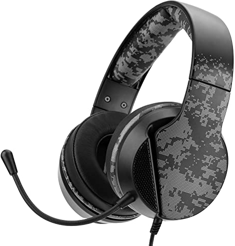 NITHO Janus Auriculares Gaming Estéreo Diseño Exclusivo con Almohadillas de Doble Capa, Compatibles con PS4/PS5/Xbox One/Xbox Series X/S Consolas y PC/Móviles/Tabletas (Camuflaje)