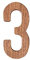 Plaque de numéro de maison en bois massif pour décoration de boîte aux lettres (3)
