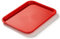 Forgast Plateau Rectangulaire Fast Food 35 x 25 cm Rouge Plateau de Service Incassable Plastique Goûter en Bois Massif Dede Service pour Restaurant Table Basse Cuisine Salle à Manger Café