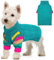 OUOBOB HundPullover, kleine HundPullover für Hunde Mädchen Jungen, Turtleneck Pullover Winter Grüner Welpen Pullover, Weihnachtshund Outfits, Haustier Sweatshirt Bekleidung Strickwaren, Chihuahua XS