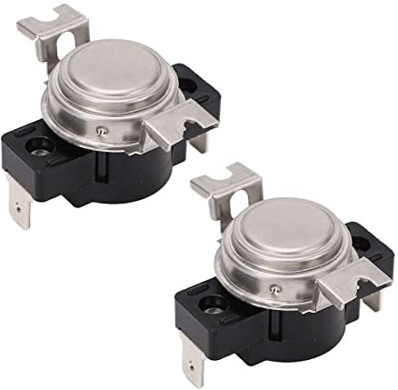 Interruttore Termostato 2Pcs KSD302 Auto KSD302R Interruttore di Controllo della Temperatura a Doppia Piastra Metallica 250V 25A (60℃)