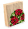 Quteprint Serviettenhalter, Weihnachtsstern, rote Blume, Weihnachtsstern, Acryl, Serviettenhalter für Tisch, Bauernhaus, Servietten-Organizer, Küche, Outdoor, Tisch, Papierservietten,