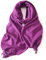 KARMA.DIEM Cashmere Merino Mix - Super Weicher XXL Schal - 180x65cm - Made in Spain - Unisex - Pashima/Stola/Extra Breit für Mann & Frau (violett)