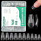 Capsule Americaine Ongle,504 Pièces Capsules Ongles Ballerine,10 Tailles de Transparent Faux Ongles,Pour Salons de Manucure Et Diy Nail Art