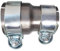 MOCNT Morsetto per Fascia di Scarico Giunzione 40mm a 45mm Riduttore Morsetto per Tubo di Scarico Acciaio Inossidabile Fascetta di Scarico Connettore Morsetto di Scarico