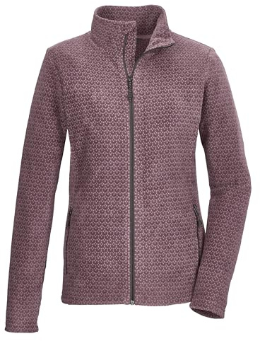 killtec Damen Fleecejacke mit Stehkragen KOW 106 WMN FLC JCKT, malve, 50, 41796-000