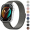 Vancle Compatible con Correa Huawei Watch Fit 3 para Hombre Mujer, Metal Correas, Pulseras de Repuesto de Acero Inoxidable, Pulsera Ajustable con Imán para HUAWEI Watch FIT 3, Gris Espacial