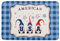 Schmutzfänger Tag Der Amerikanischen Flagge Usa Gnomes Feuerwerk Mit Blauem Plaid Schmutzfangmatte Pflegeleicht Fußmatte Saugstarke Schmutzmatte Für Garage Patio Garten 60X40Cm