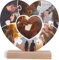 Herz Geschenk personalisiert - Foto Geschenk Holzbild - Herz Geschenke, Herz Geschenk für Männer, Frauen und Kinder, Herz Geburtstagsgeschenk, Herz Geschenke zum Geburtstag, Fotomosaik
