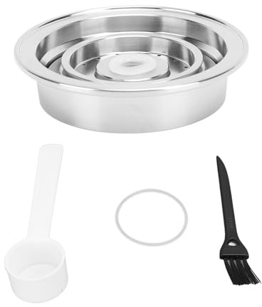 Aramox Stainless Steel Coffee Pod Adapter Converter, Reusable Capsule Holder, Large to Small Size Compatible