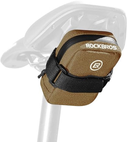 ROCKBROS Fahrrad Satteltasche Mini Tragbare Fahrradsatteltasche Kompakte Aufbewahrungstasche Rennrad Mountainbike-Satteltasche Fahrradausrüstung