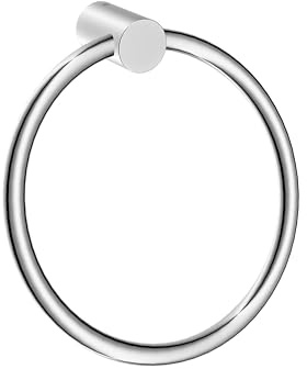 Bernstein Handtuchring, Wandmontage, Chrom, Handtuchhalter, rund, Ø 18 x 10 cm, Badezimmer Design – Serie OLA