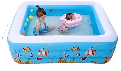 IWENZHKPA Piscine Gonflable Piscine Gonflable Pataugeoire Jouer dans l'eau Centre De Natation Piscines Jeu Extérieur Hors Sol Pataugette(140 * 480cm*60cm)